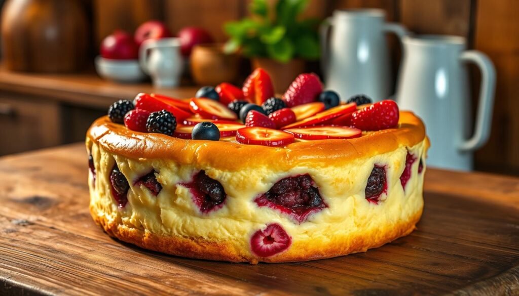 Buttermilchkuchen mit Früchten