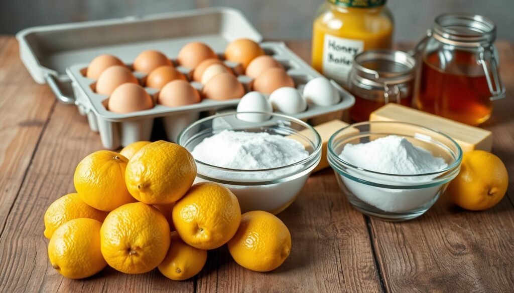 Zitronenkuchen-Zutaten